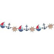 Parti Dükkanım Denizci Temalı Dekoratif Banner 160X17 cm