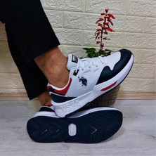 U.S. Polo Assn. Vice Beyaz-Laci Fuspetli Spor Ayakkabı