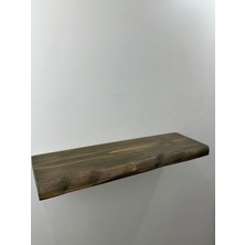 O&A Wood Doğal Ahşap 60 cm Ahşap Duvar Rafı, Kütük Duvar Rafı, Masif Dekoratif Raf