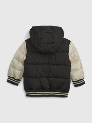 Gap Erkek Bebek %100 Geri Dönüştürülmüş Varsity Puffer Şişme Mont