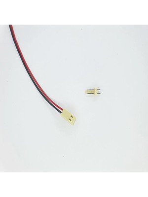 Sanec 2,54MM 2 Pin 2510 Kablolu Dişi Konnektör + 180D Erkek Pcb Tipi 30CM - 0,25MM - Çift Taraflı