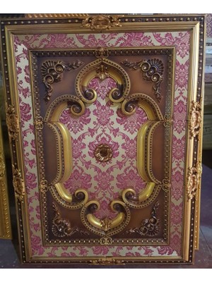 Deco Market Decogold 90*120 cm Kahve Eskitme Saray Tavan Göbek