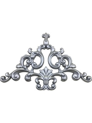 Deco Market Decogold Saray Tavan Köşe Motif 41*26 cm Gümüş