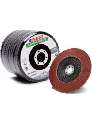 Bay-Tec MK0220 10 Lu Flap Disk Zımpara   115 X 22mm Metal Ahşap Zımpara