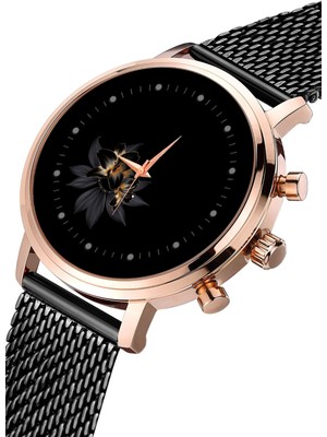 Stony Sade Çiçekli Kadın Kol Saati Hediye Bayan Kol Saati