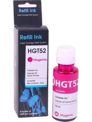 Queen Hp GT52 Kırmızı Muadil Mürekkep Kartuş