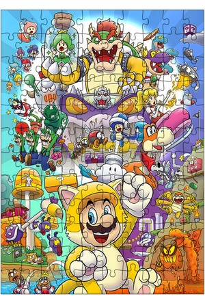 ekart Wooden MDF Puzzle Jigsaw Asterix Obelix İdefix 255 Pieces 35*50 cm