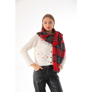 Elif İç Giyim Kadın Yumuşak Dokulu Ekose Atkı