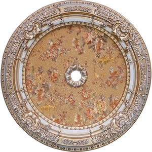 60 cm Oval Bronz Saray Tavan Göbek