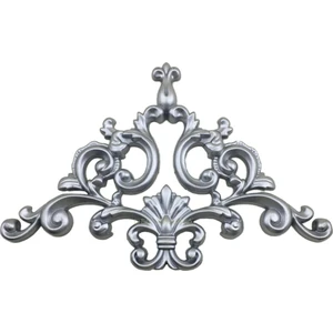 Deco Market Decogold Saray Tavan Köşe Motif 41*26 cm Gümüş