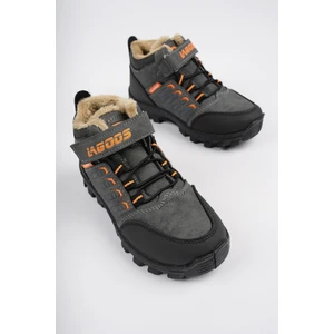 Bob Garantili Bağcıklı Cırtlı Içi Kürklü Unisex Çocuk Outdoor Kışlık Bot