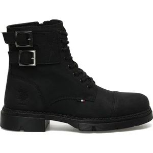 U.S. Polo Assn. Petros 3pr Siyah Erkek Biker Bot