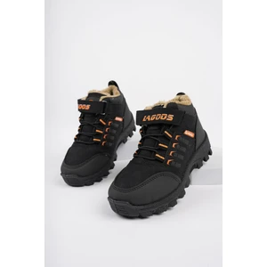 Bob Garantili Bağcıklı Cırtlı Içi Kürklü Unisex Çocuk Outdoor Kışlık Bot