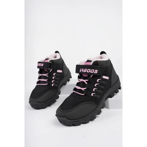 Bob Garantili Bağcıklı Cırtlı Içi Kürklü Unisex Çocuk Outdoor Kışlık Bot