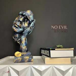 Soyut Renkli Yüz Heykeli – El Yapımı Reçine Sanat Heykeli – Ev Dekorasyonu– Mükemel orijinal tasarım