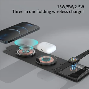 Toplamda 35W 3in1 Katlanabilir Kablosuz Hızlı Şarj Istasyonu Kablosuz Şarj Cihazı