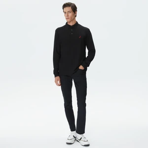 Erkek Siyah Classıc Fıt Uzun Kollu Polo K37351T.0TB