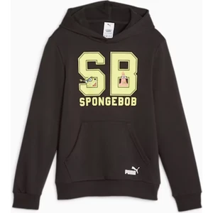 Düz Erkek Çocuk Siyah Sweatshirt 62221301 Puma x Spongebob Hoodie