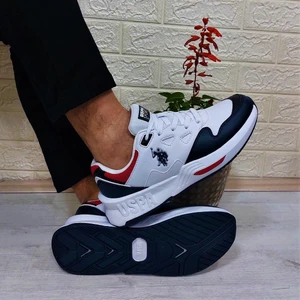 U.S. Polo Assn. Vice Beyaz-Laci Fuspetli Spor Ayakkabı