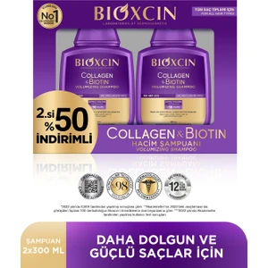 Collagen & Biotin Ekstra Hacim & Dolgunlaştırıcı Şampuan 300 ml - 2 Li Avantaj Seti