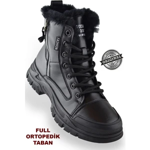 23K310-16 Tam Ortopedik Günlük Kadın Bot Ayakkabı Bayan Spor Kürklü Bot