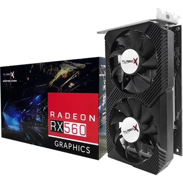 Turbox Arcade Hero N 4gb RX560 Amd Gddr5 128BIT Dvi.hdmi.dp Çift Fan Ekran