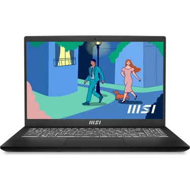 MSI MODERN 15 B12MO-624XTR Intel Core i5 1235U 8GB 512GB SSD Freedos 15.6" FHD Taşınabilir