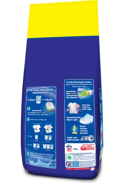 Tursil Matik Toz Çamaşır Deterjanı Leylak Bahçesi 10kg (66 Yıkama)