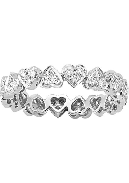 G Renk 0,38 Karat Pırlanta Kalp Tamtur Yüzük 0424R0057 fiyatları