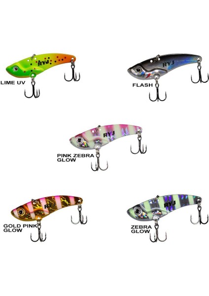 Mirror Vib 3.5cm 4gr Vibrasyon Yem Pink Zebra Glow