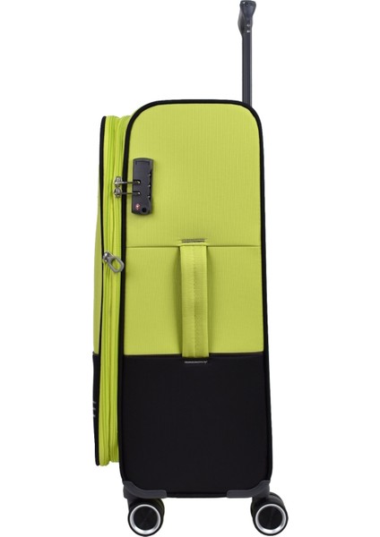 Ultra Light Hafif Lüx Kumaş 2'li Valiz Seti Büyük Boy Orta Boy Yeşil PC8200 modelleri
