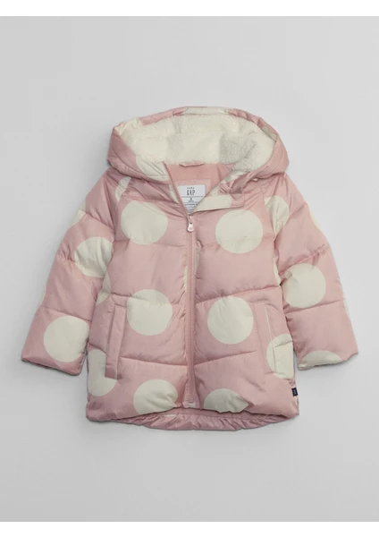 Kız Bebek ColdControl Max Sherpa Puffer Şişme Mont