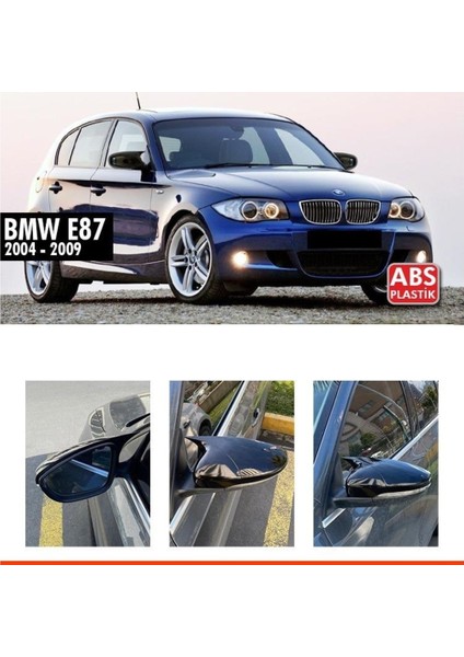 Bmw E87 Batman Yarasa Ayna Kapağı 2004-2011 Parlak Siyah