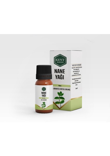 Kent Bahçesi Nane Uçucu Yağı 10 ml  Saf Doğal Katkısız Seyreltilmemiş  Essential Oil