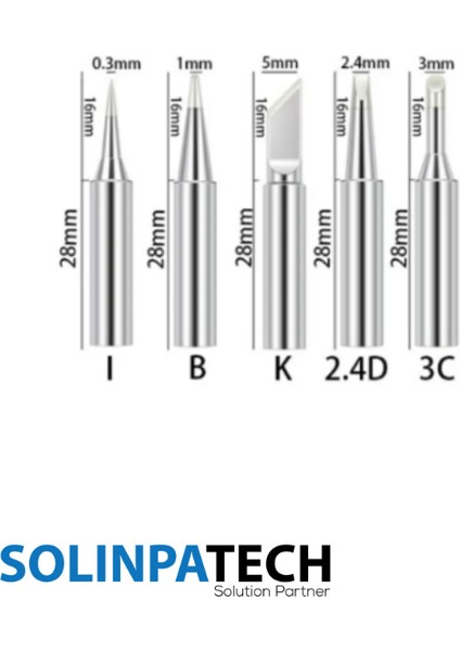 SolinpaTech 60W Sıcaklık Ayarlanabilir Havya Lehim Makinası, Ucu ve Standı