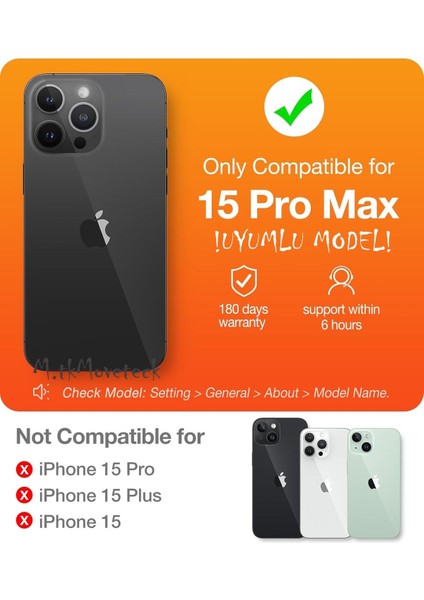 Iphone 15 Pro Max Kılıf Tam Kamera ve Lens Korumalı
