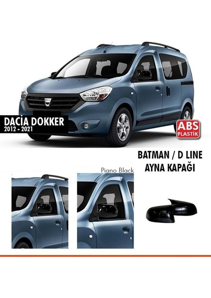 Daica Dokker Araca Özel Batman Yarasa Ayna Kapağı Pianoblack