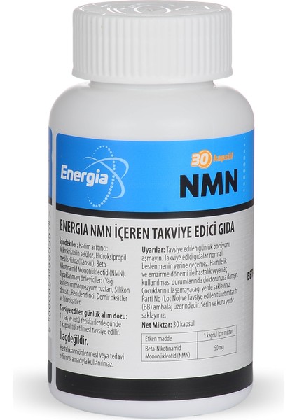 Nmn 50 mg 30 Capsules