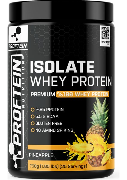 Whey Isolate 750 gr 25 Servis Ananas + Shaker ve 2 Adet Tek Kullanımlık Pre-Workout