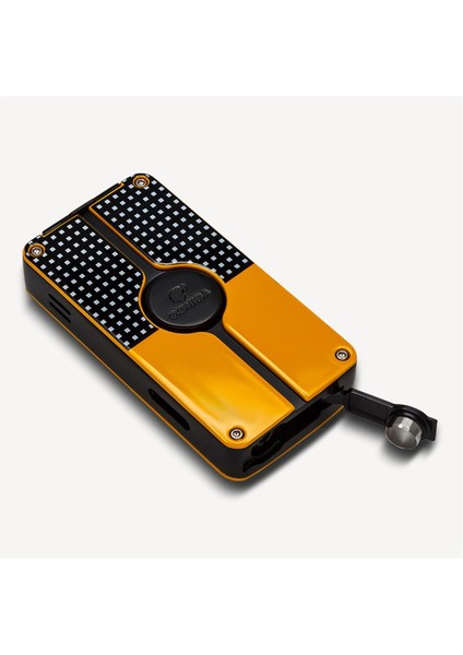 Slim 3 Torch Çakmak ve Kesici Puro Seti Sarı-Siyah
