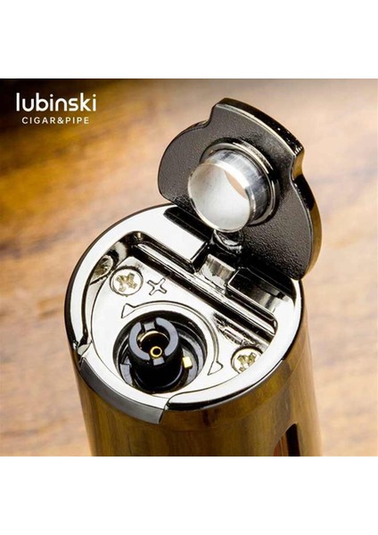 Lion Slim Delicili Üç Torch Puro Çakmağı Gunmetal