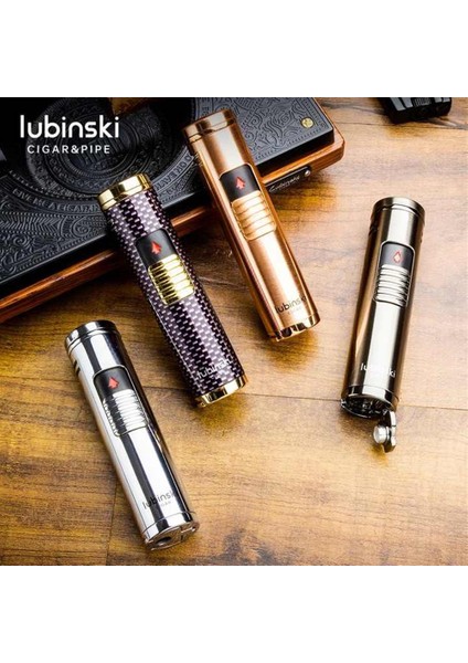 Lion Slim Delicili Üç Torch Puro Çakmağı Gunmetal