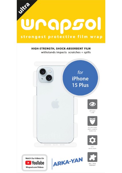 Apple iPhone 15 Plus Arka ve Yan Koruyucu Poliüretan Film fiyatları