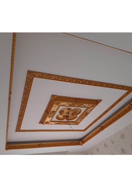 90*90 cm Kare Altın Saray Tavan modelleri