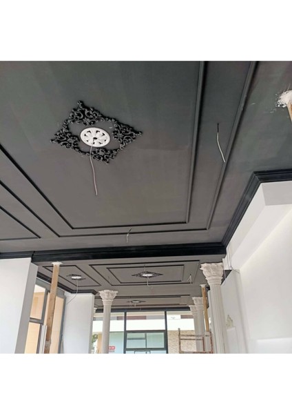 Saray Tavan Motif 25*25 cm Bronz Küçük Avize Göbeği