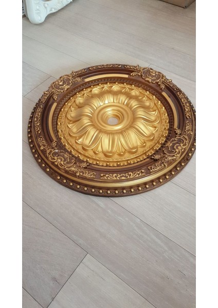 Yeni 60 cm Oval Kahve Eskitme Saray Tavan