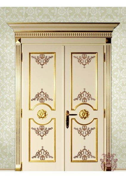 Saray Tavan Köşe Motif 41*26 cm Bronz