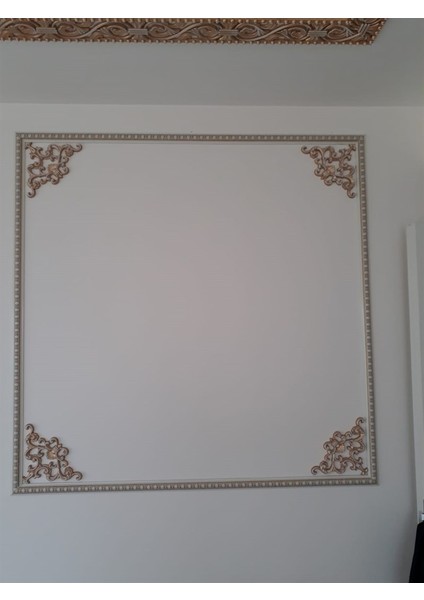 Saray Tavan Köşe Motif 41*26 cm Bronz