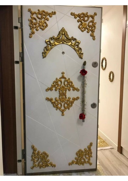 Saray Tavan Köşe Motif 41*26 cm Bronz
