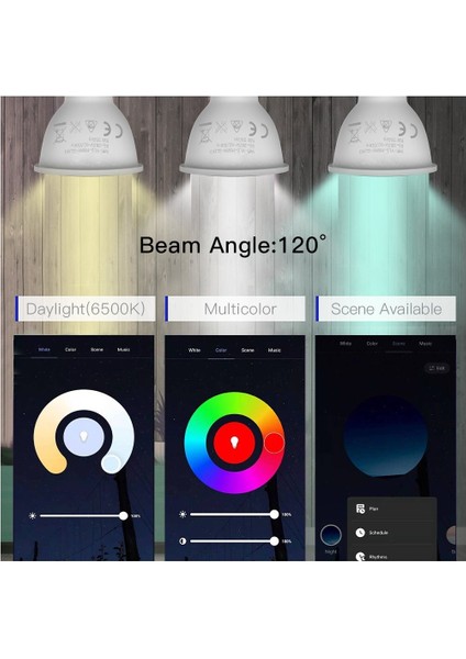 Wifi Doodle Akıllı Ev LED Ampul Rgb + Ww Karartma Fonksiyonu 5W Geniş Voltaj GU10 Arayüz Lamba Kabı (Yurt Dışından) modelleri